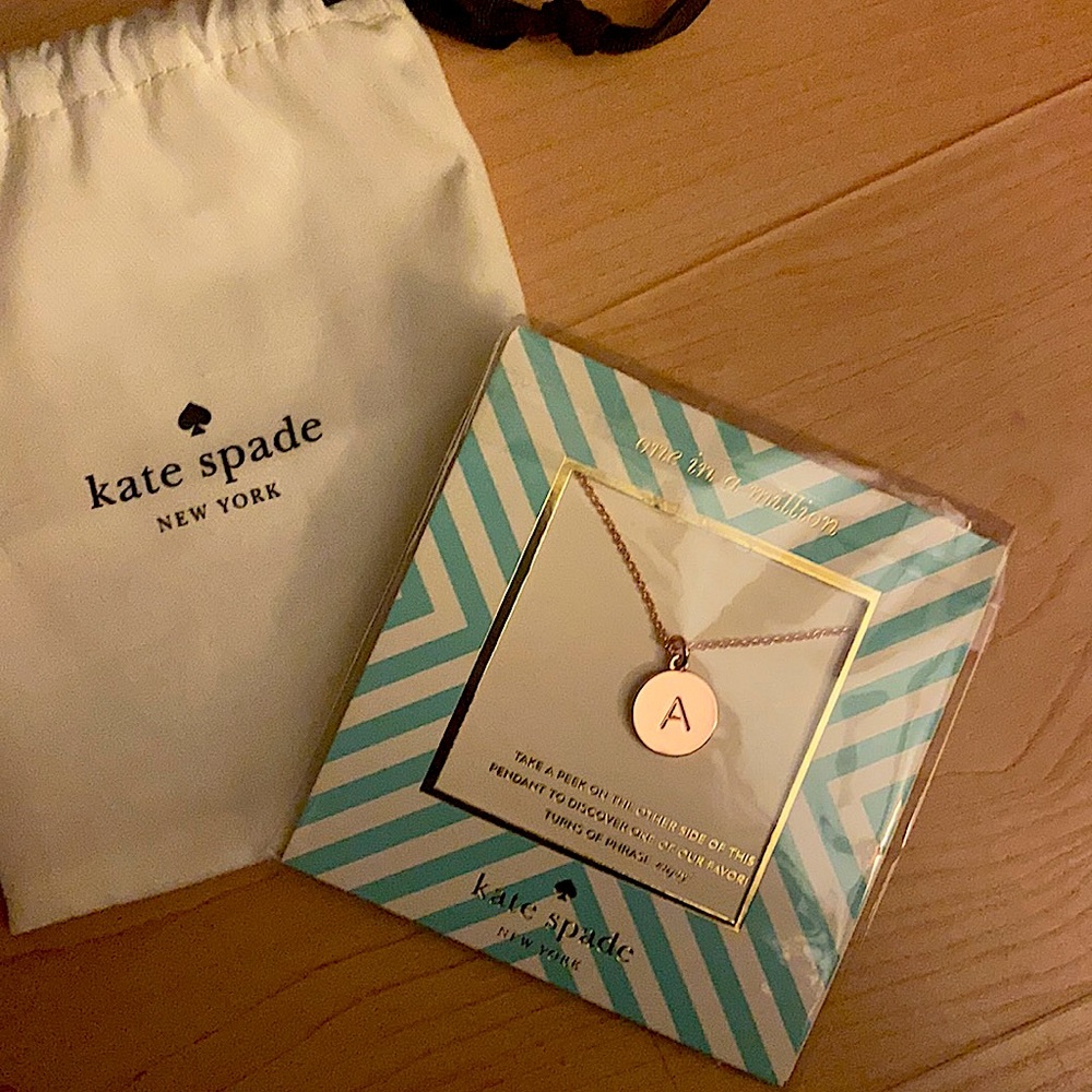 Brand new rose gold Kate spade necklace!